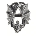 Stealth Bat Wing Ring by Alchemy Gothic