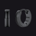 Classic Stainless Steel Huggie Hoop Earrings for
