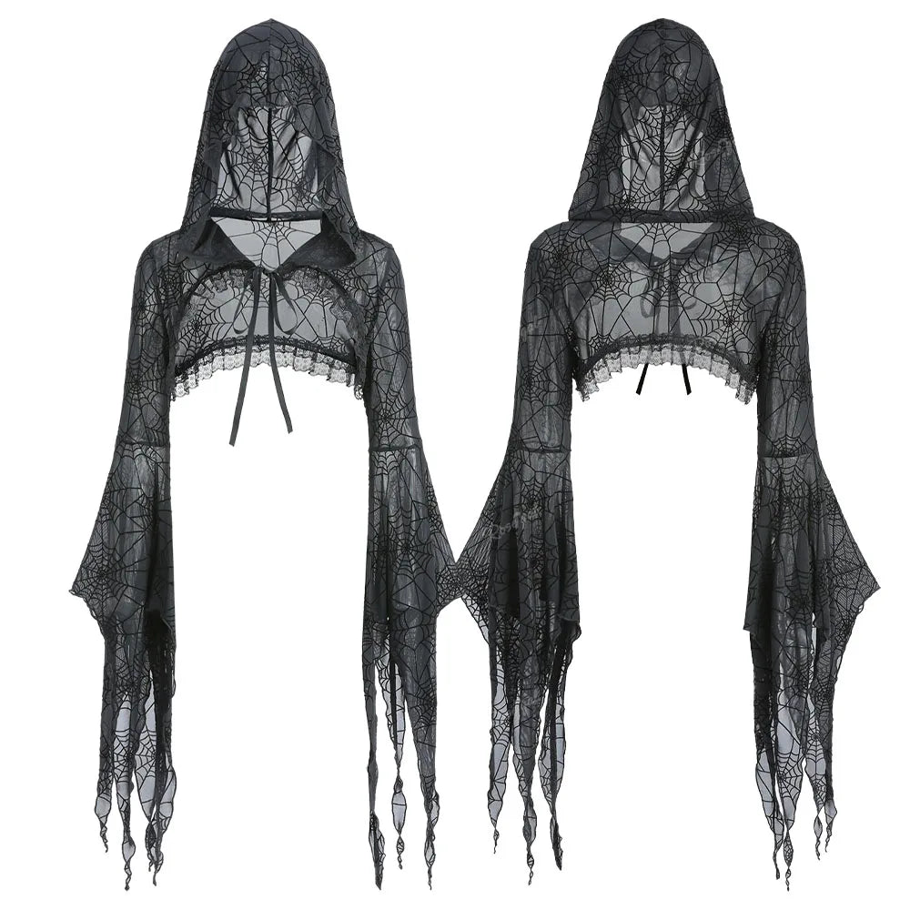 Gothic Cape Top Black