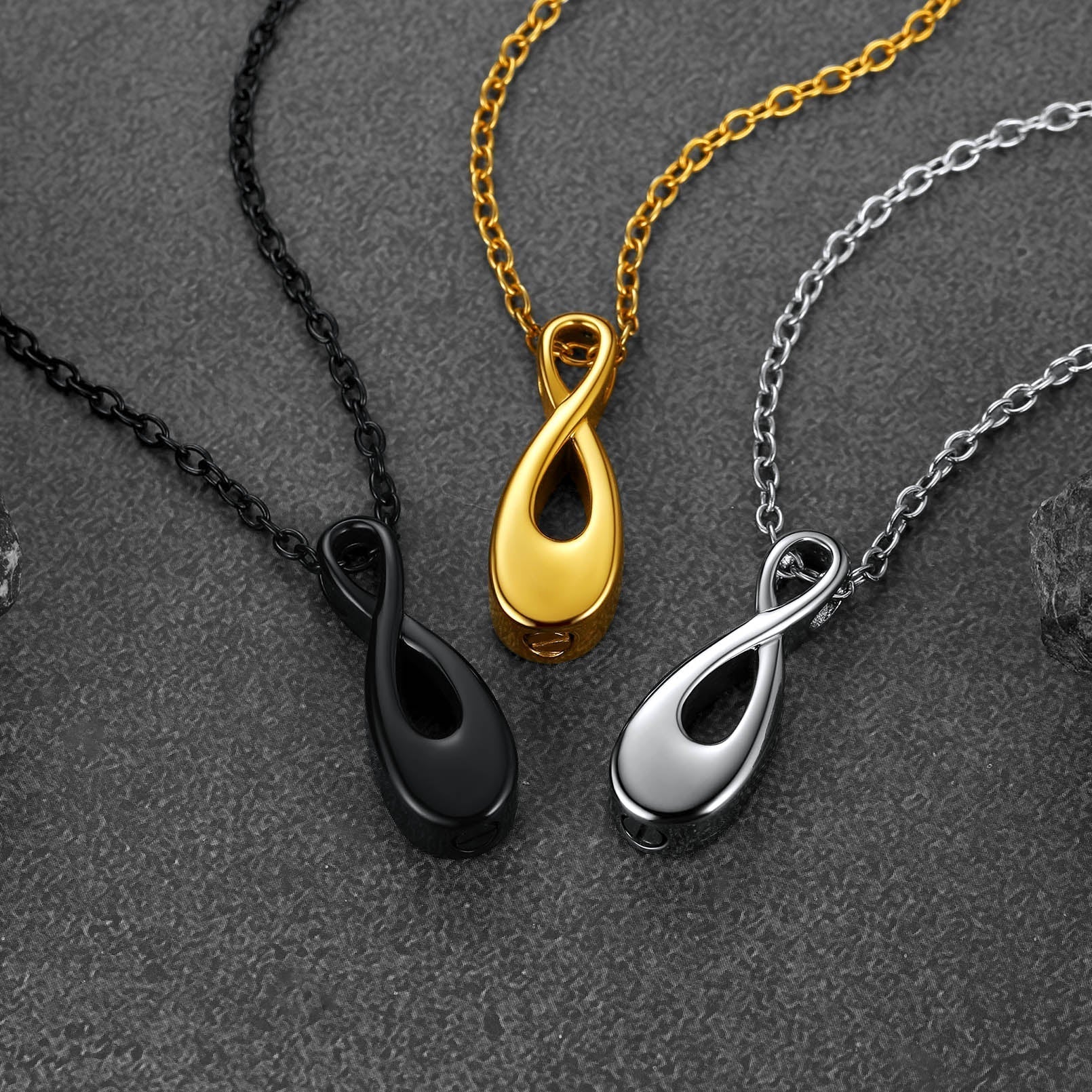 Customized Infinity Urn Necklace Cremation Jewelry for Ashes