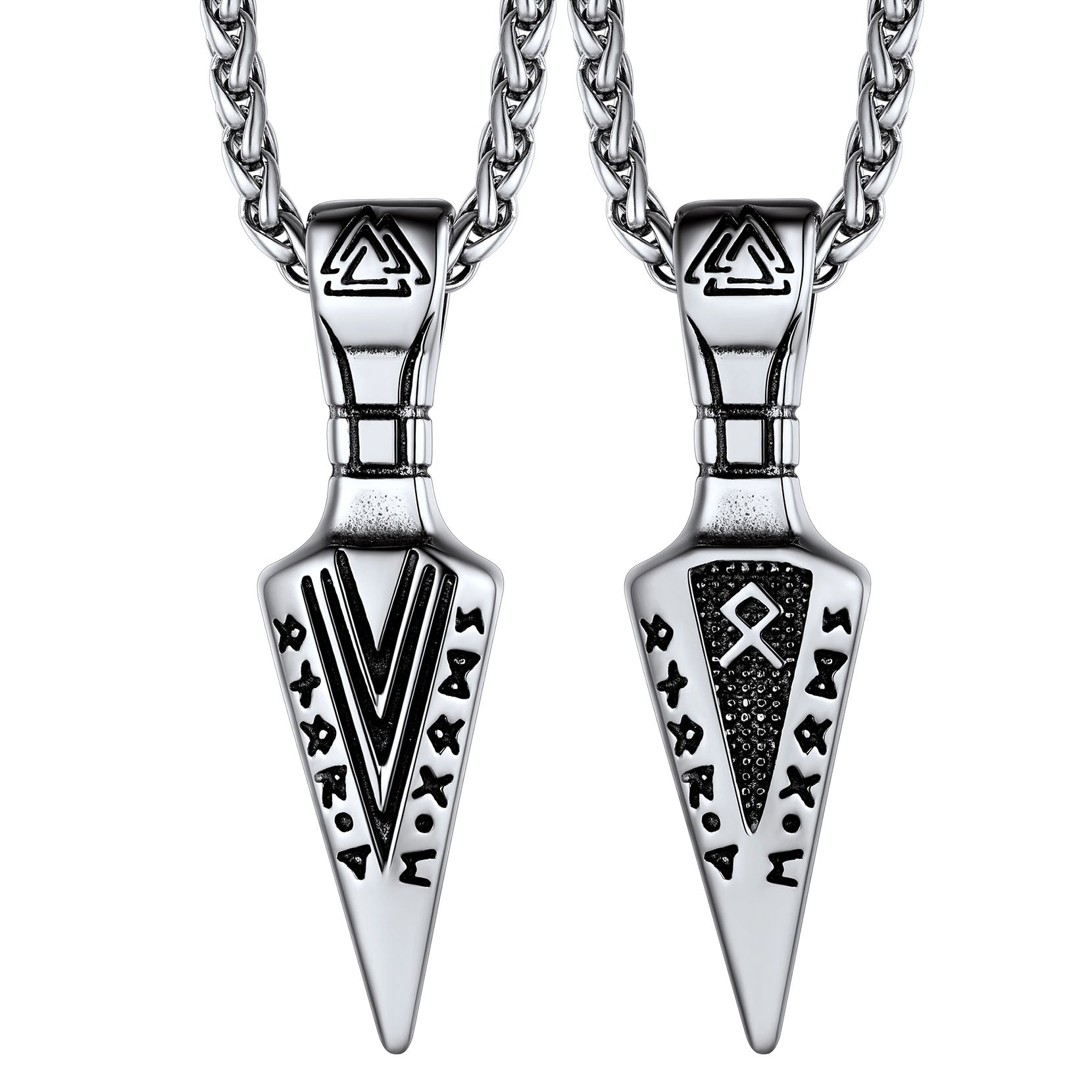 Viking Odin Gungnir Sword Necklace With Runes for
