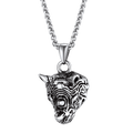 Flash Gothic Rhinoceros Pendant Necklace