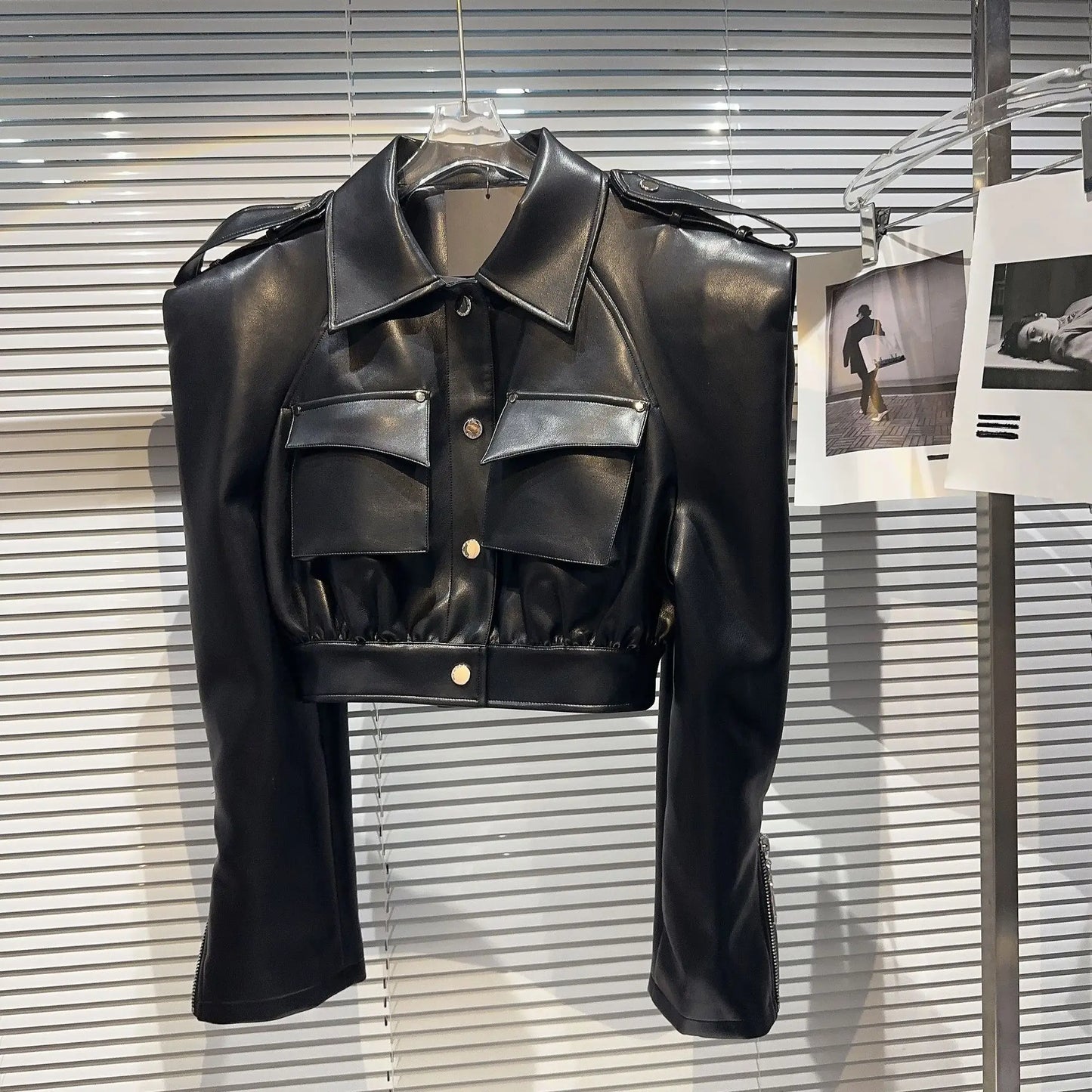 Faux Leather Jacket