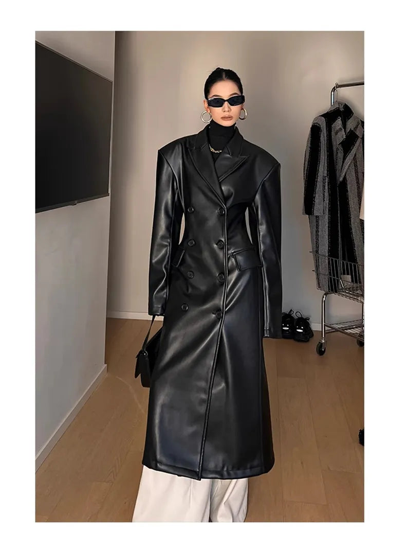 Leather Trench Coat