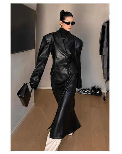 Leather Trench Coat