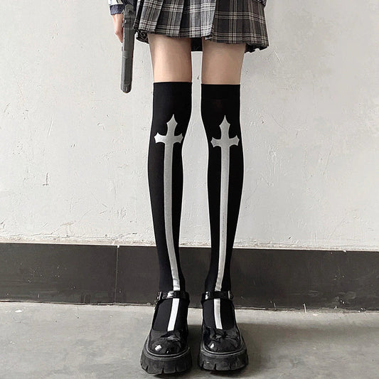 Knee Socks With Crosses