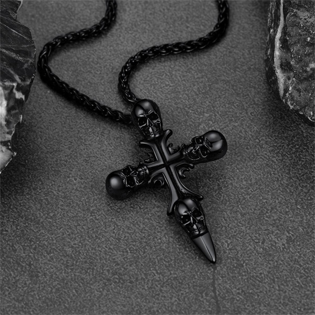 Skull Cross Necklace for Stainless Steel