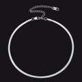 Snake Chain Link Choker Necklace for , 3mm/5mm Width