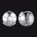 Soccer Sport Stud Earrings for