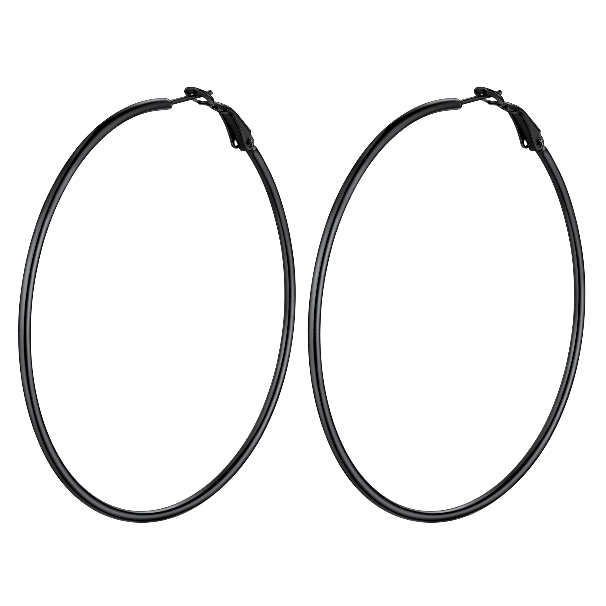 Lightweight Large Hoop Earrings for Lobster Clasp