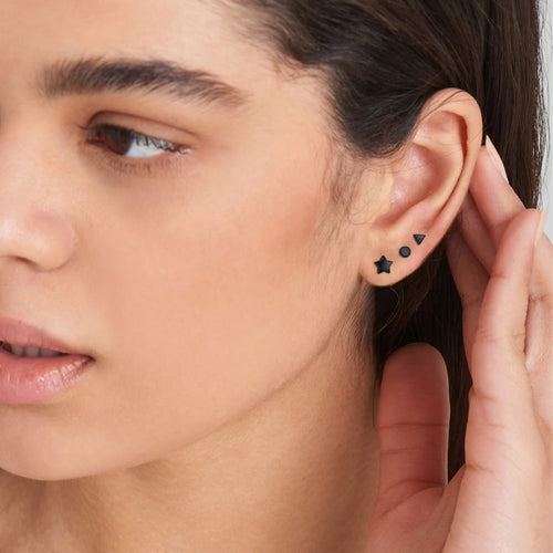 925 Sterling Silver Star Stud Earrings Gift for