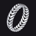 Sterling Silver Chunky Wheat Chain Band Rings 5mm Wide for