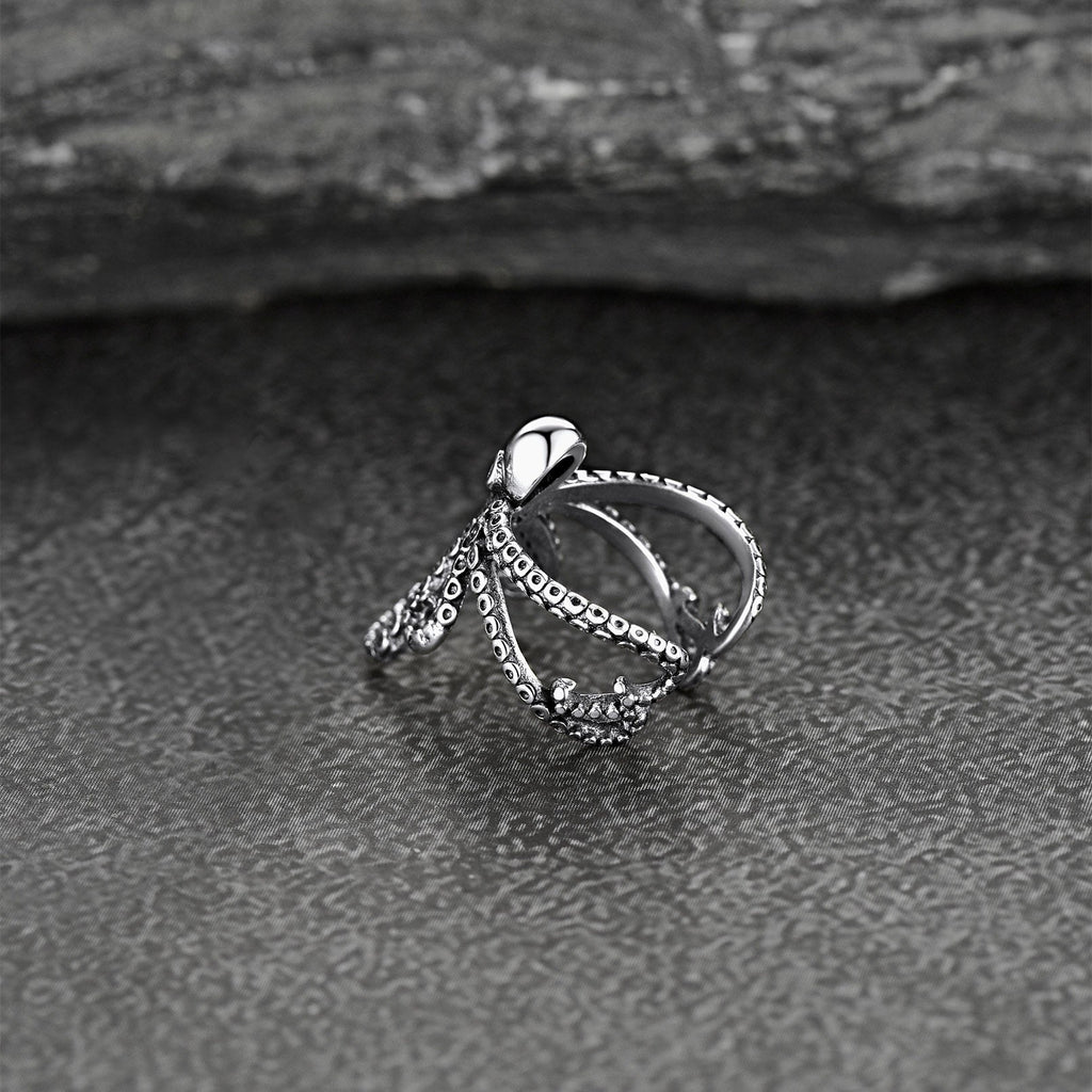 Sterling Silver Octopus Ear Cuff Earring for 1pc