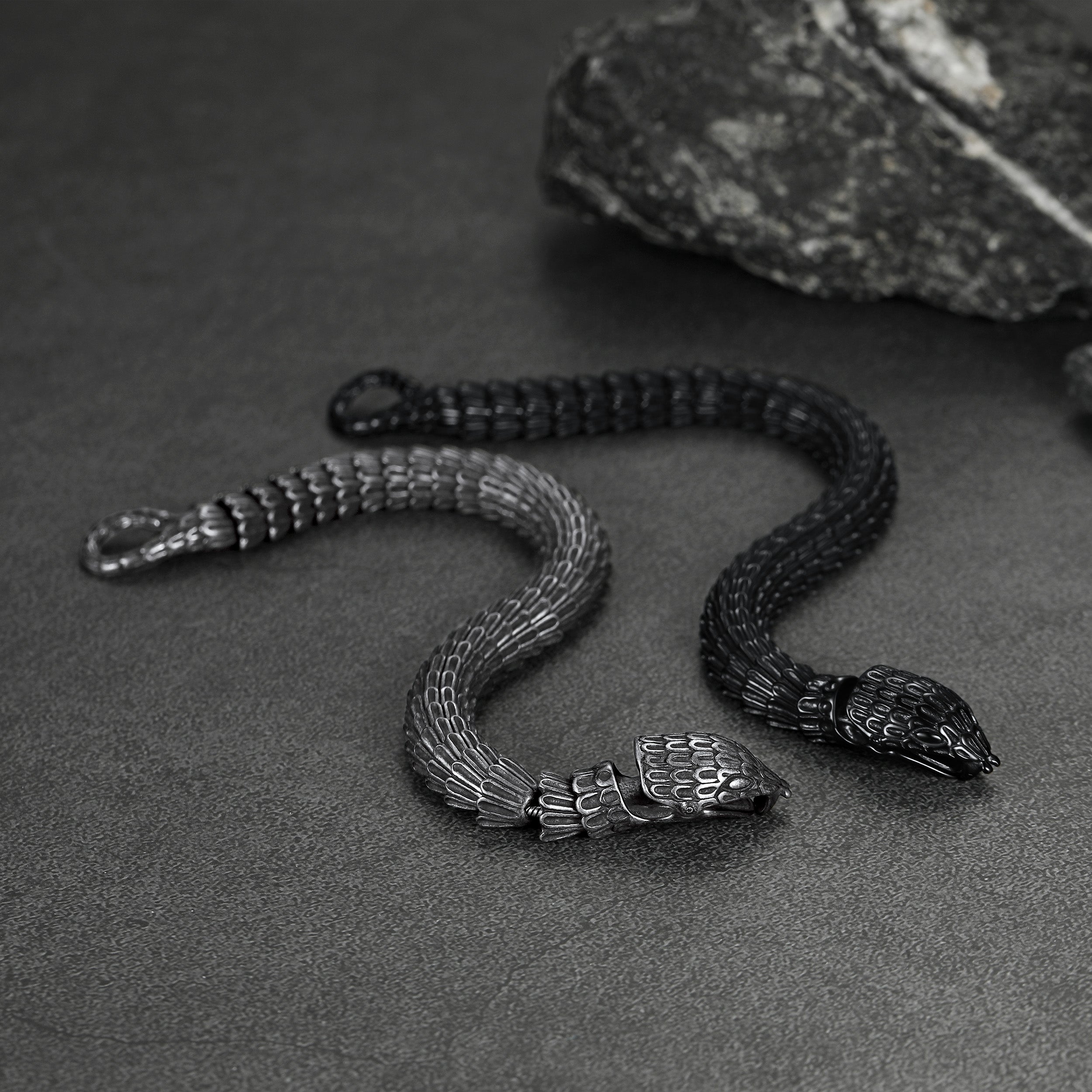 Viking Snake J��rmungandr Bracelet Stainless Steel Bangle Bracelet