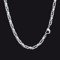 Stainless Steel Biker Chain Necklace With Cross for