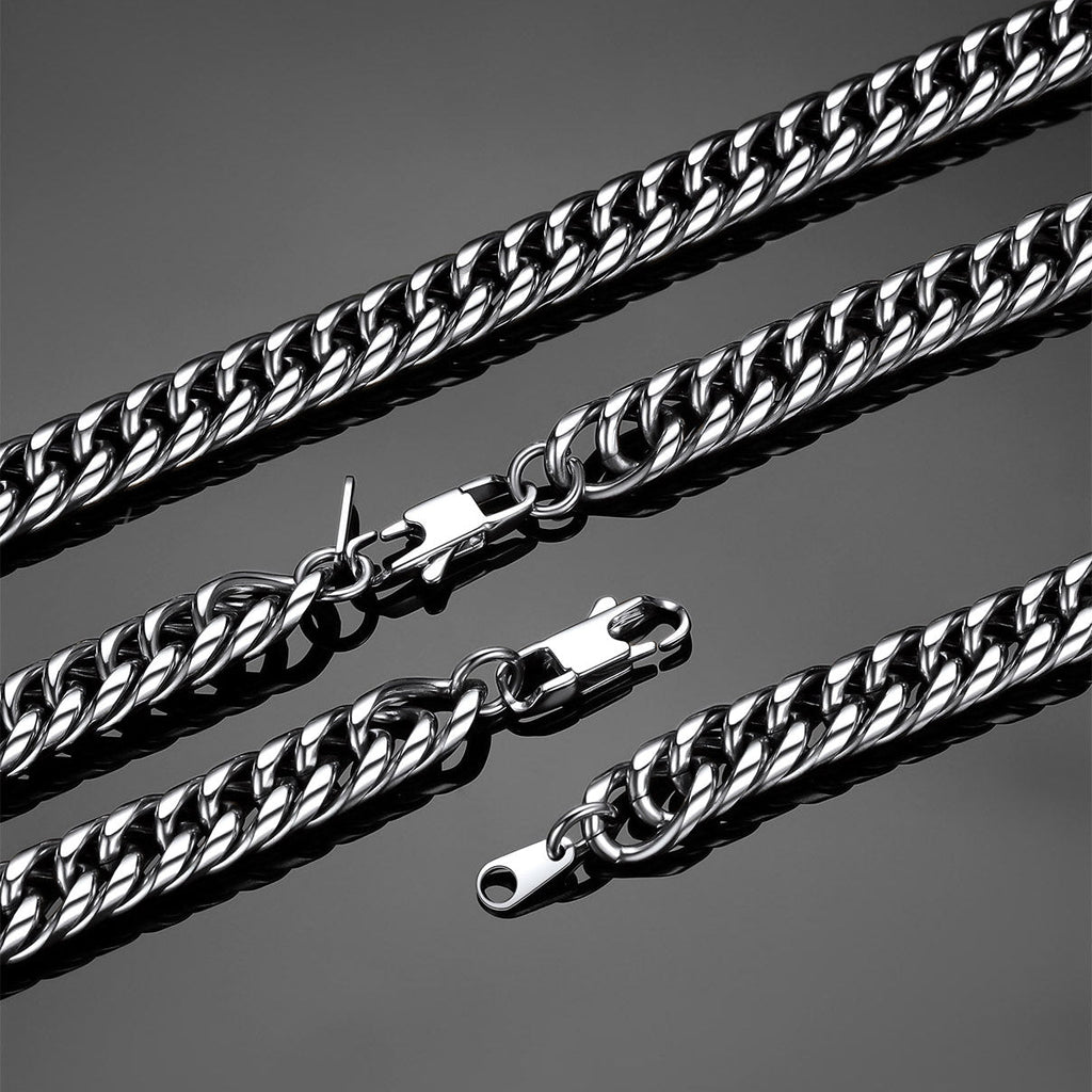 Thick Miami Cuban Curb Link Chain Necklace for