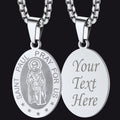St Saint Paul Necklace Engraved Patron Saints Medal Jewelry