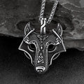 Norse Viking Celtic Wolf Necklace Amulet Jewelry for