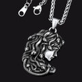 Greek Mythology Medusa Pendant Necklace Stainless Steel