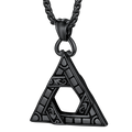 Flash Gothic Triangle Necklace Pendant Necklace for Man