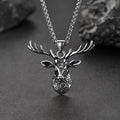 Viking Deer Necklace Pendant for