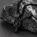 Viking Deer Necklace With Celtic Knot Christmas Gift for