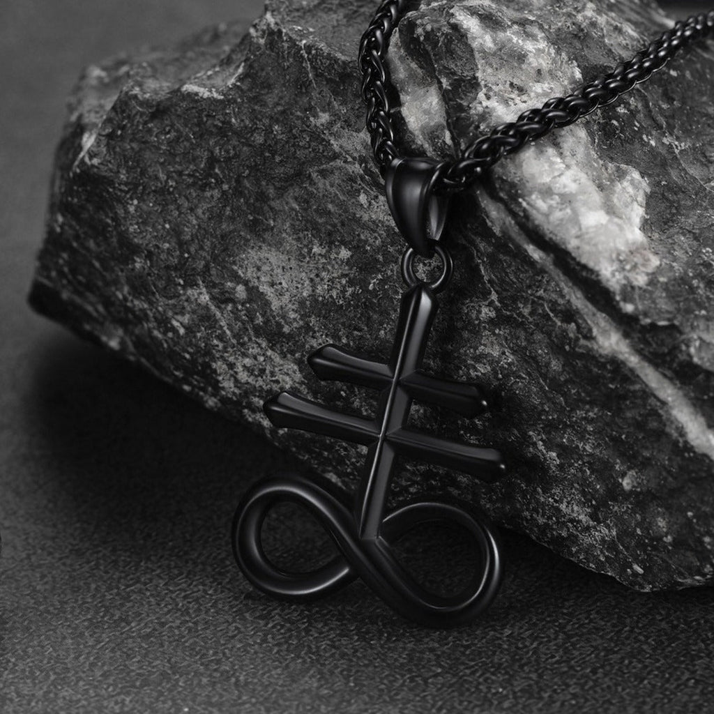 Church of Satan Leviathan Cross Necklace Pendant for