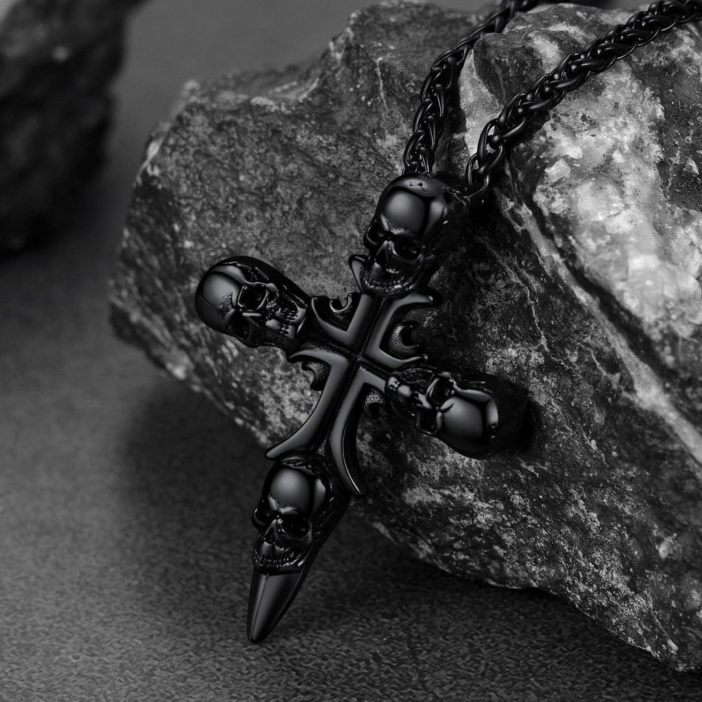 Skull Cross Necklace for Stainless Steel