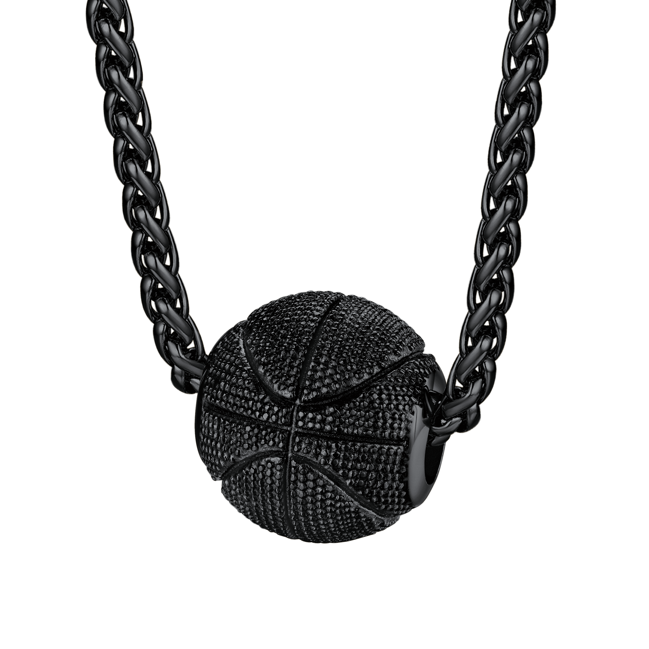 3d Basketball Pendant Necklace for