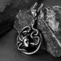 Mythology Medusa Gorgon Necklace Stainless Steel