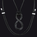 Viking Mobius Infinity Necklace Adjustable Leather Chain for