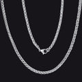 Spiga Wheat Chain Stainless Steel Link Necklace for