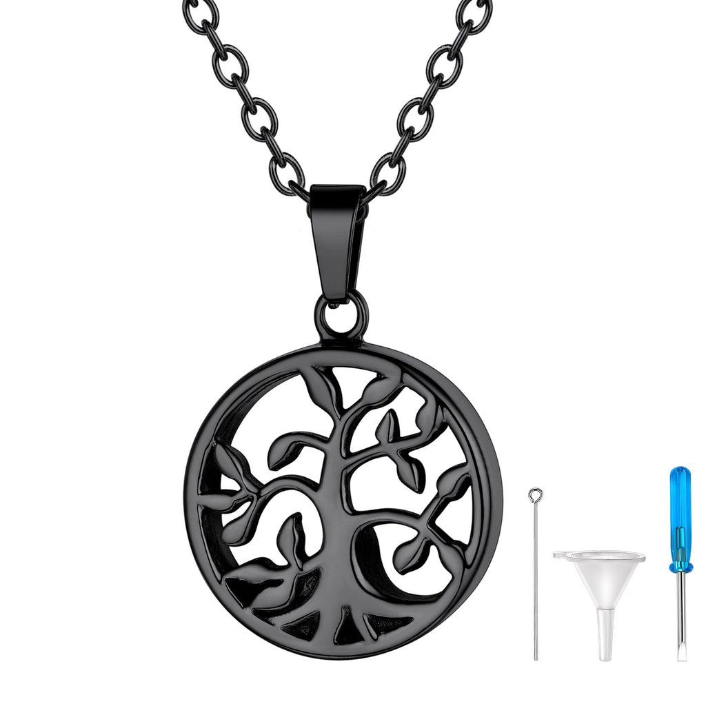 Cremation Tree of Life Urn Necklace for Ashes Memorial Gift