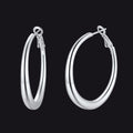 40/60/80mm Simple Thin Hoop Earrings for