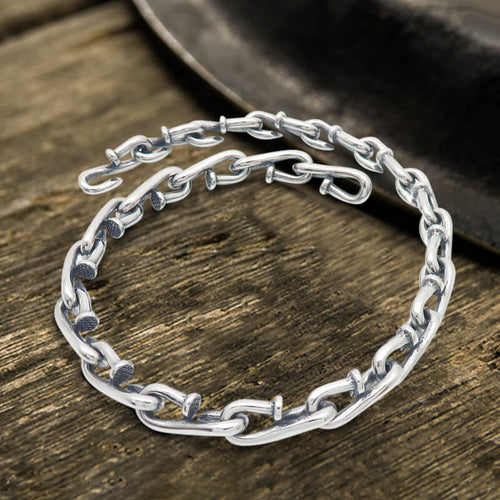 Bent Nail Stainless Steel Necklace