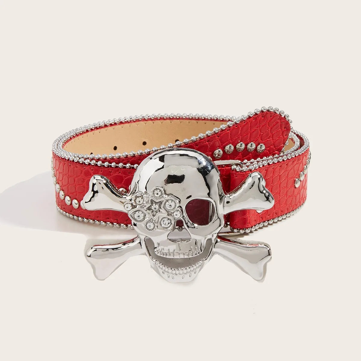 Skull Belt Black