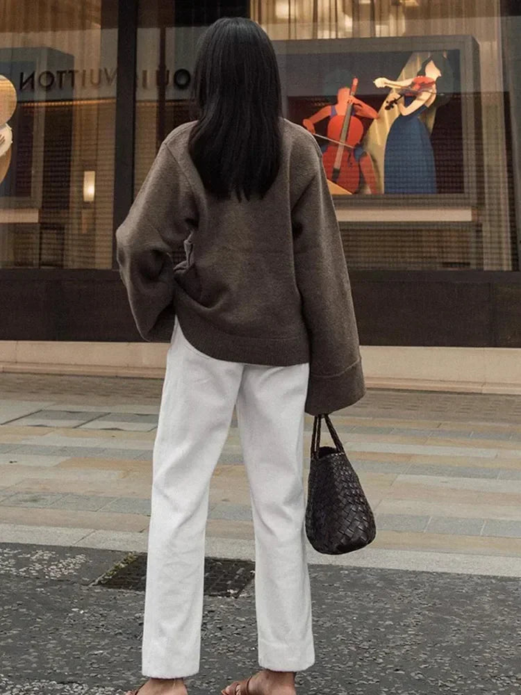 Knitted Cardigan Brown