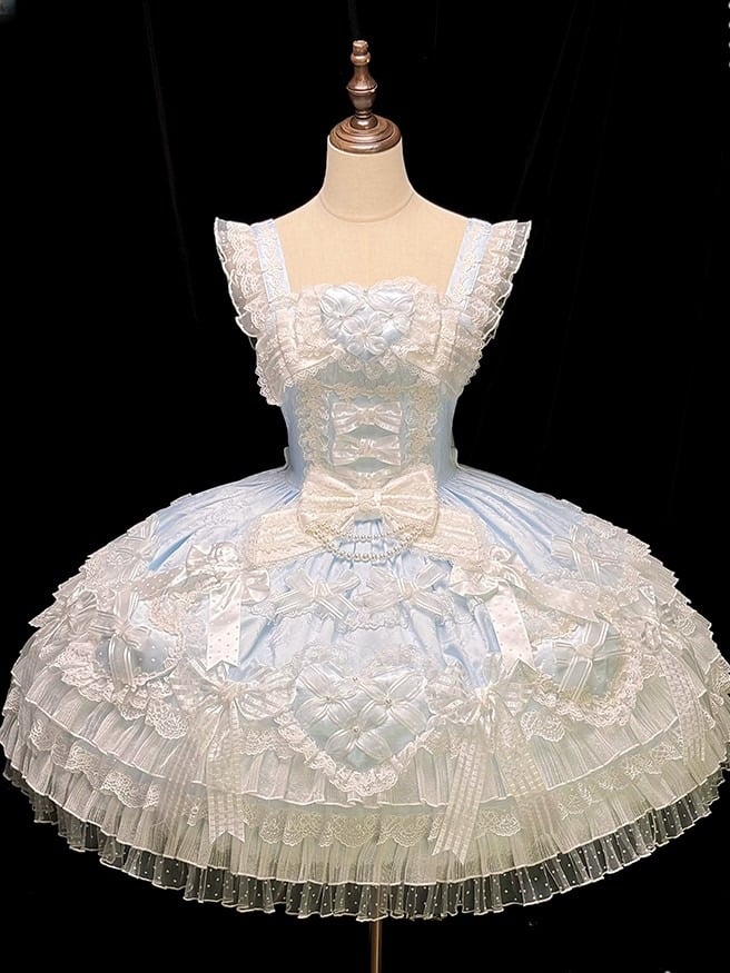 [pre-order Deadline: April 3] Pure Sweet Rose Fantasy Tiered Lolita Dress