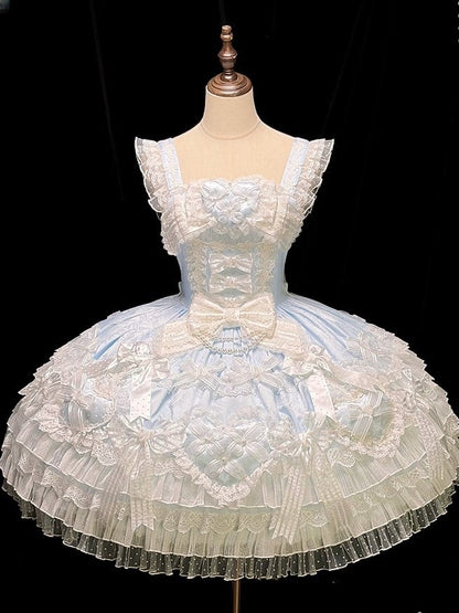 [pre-order Deadline: April 3] Pure Sweet Rose Fantasy Tiered Lolita Dress