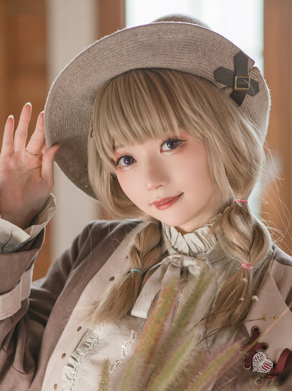 Steam Continental Khaki Curved Knit Witch's Hat