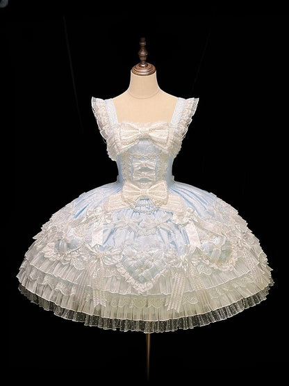 [pre-order Deadline: April 3] Pure Sweet Rose Fantasy Tiered Lolita Dress