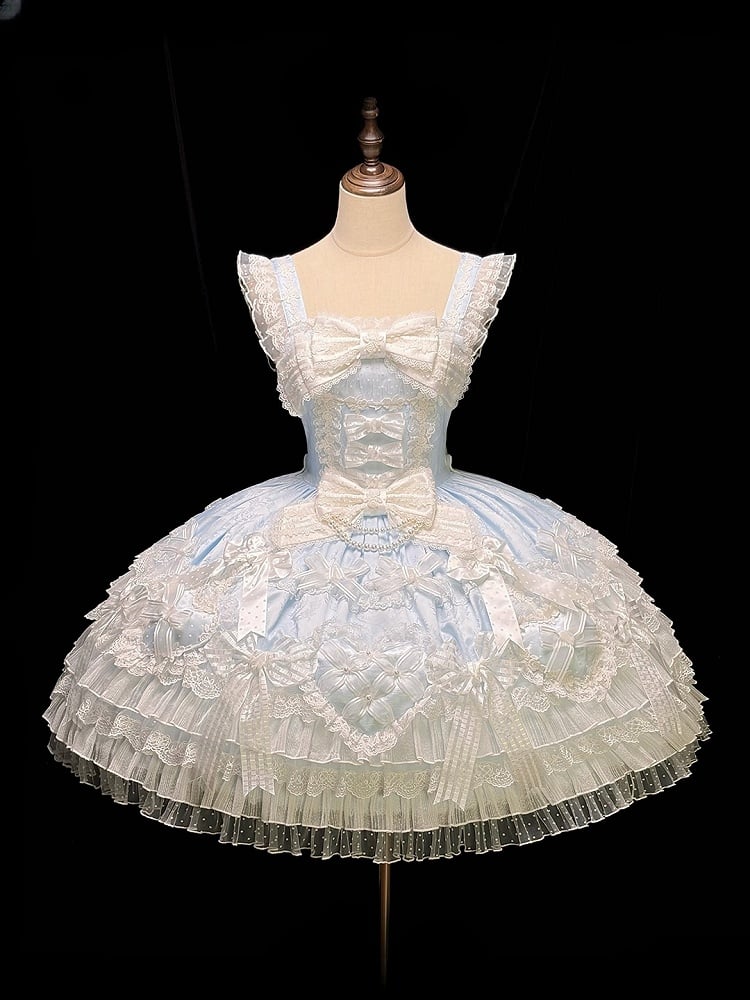 [pre-order Deadline: April 3] Pure Sweet Rose Fantasy Tiered Lolita Dress