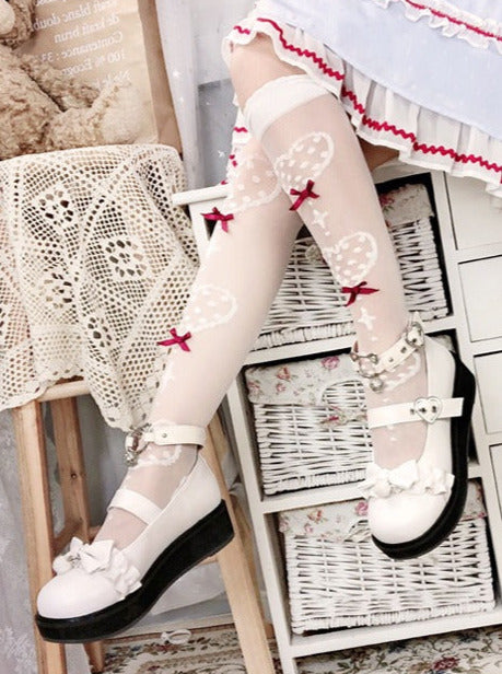 Nya Kokoro Lolita Retro Soft Girl Round Toe Shoes