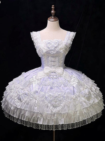 [pre-order Deadline: April 3] Pure Sweet Rose Fantasy Tiered Lolita Dress