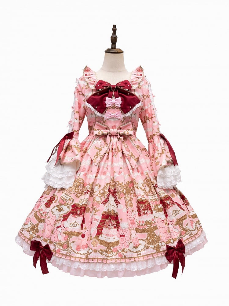 [pre-order Deadline: April 26] Retro Romance Sweet Lolita Ribbon Cake Print Series Accessories