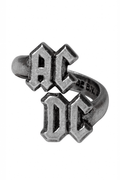 Ac/dc Band Wrap Ring - Pewter Gothic Accessory