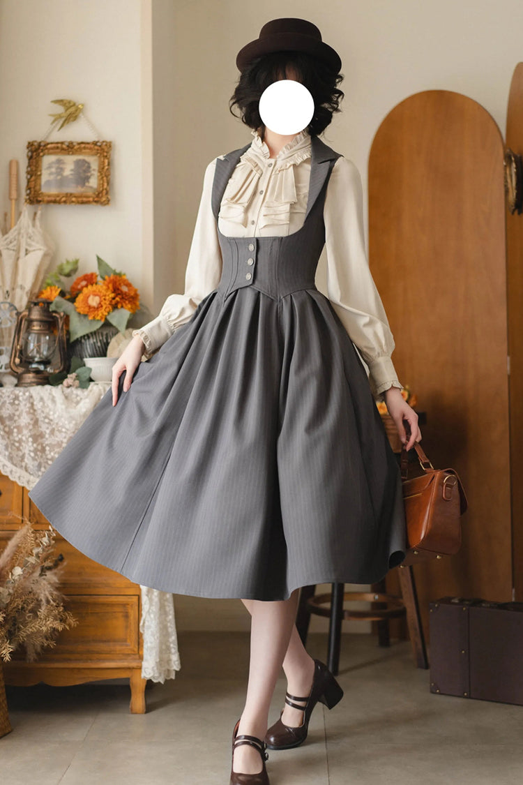 [forest Knows Fall] Sleeveless Classic Bust-support Lolita Dress 2 Colors