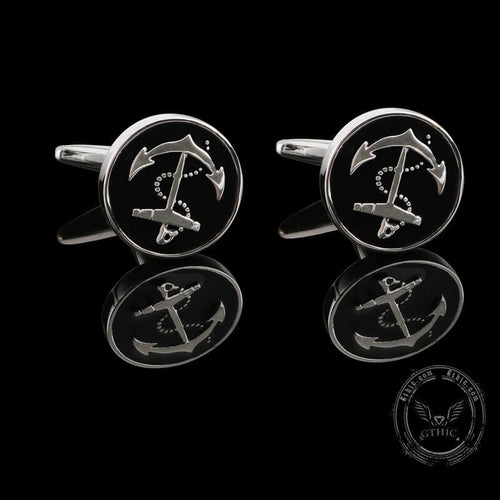 Anchor Brass Marine Cufflinks