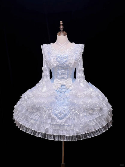 [pre-order Deadline: April 3] Pure Sweet Rose Fantasy Tiered Lolita Dress