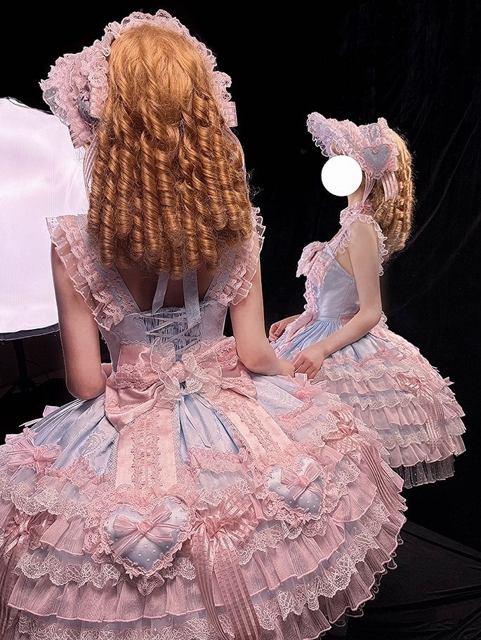 [pre-order Deadline: April 3] Pure Sweet Rose Fantasy Tiered Lolita Dress